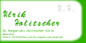 ulrik holitscher business card